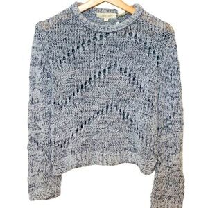 Inhabit | Open Knit Grey Melange Sweater EUC XS